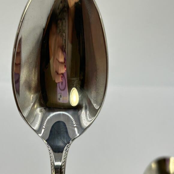 3 Oval Place Soups Spoon Swedish Lodge Lenox 7 1/4" Stainless 18/10 - Picture 6 of 8